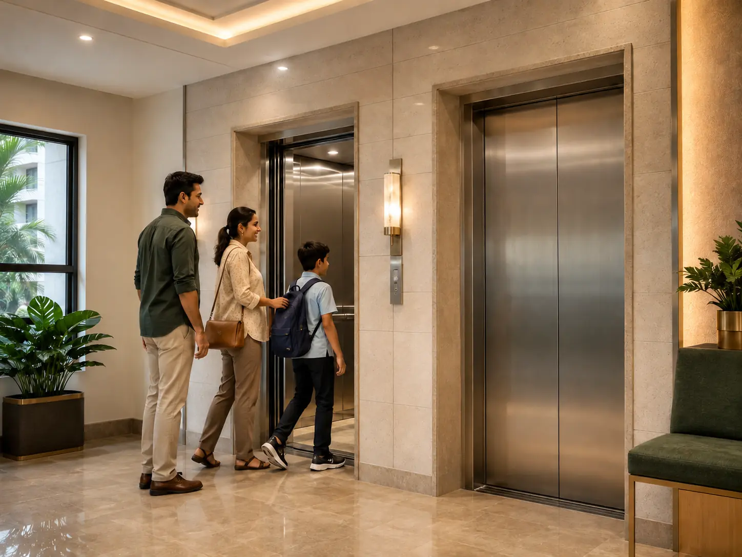 High Speed Elevators at Megastone Horizon — representative visual