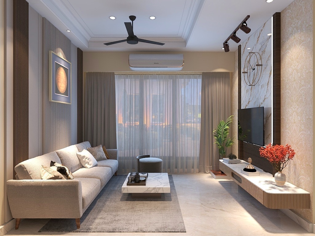 2 BHK living room